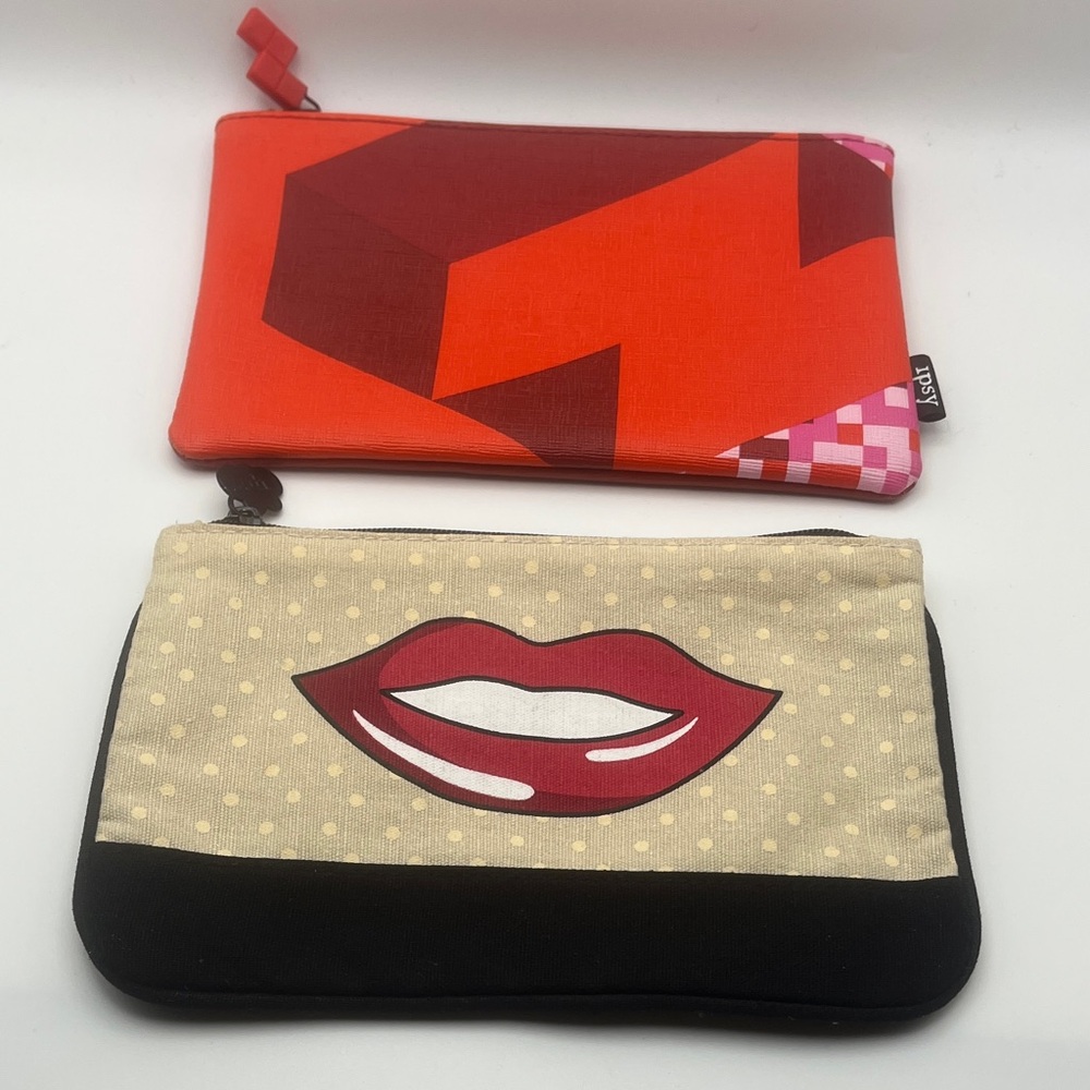 2 Ipsy Zip Cosmetic Bags